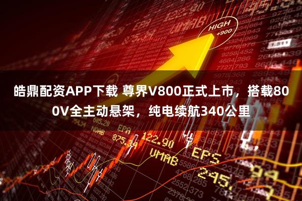 皓鼎配资APP下载 尊界V800正式上市，搭载800V全主动悬架，纯电续航340公里
